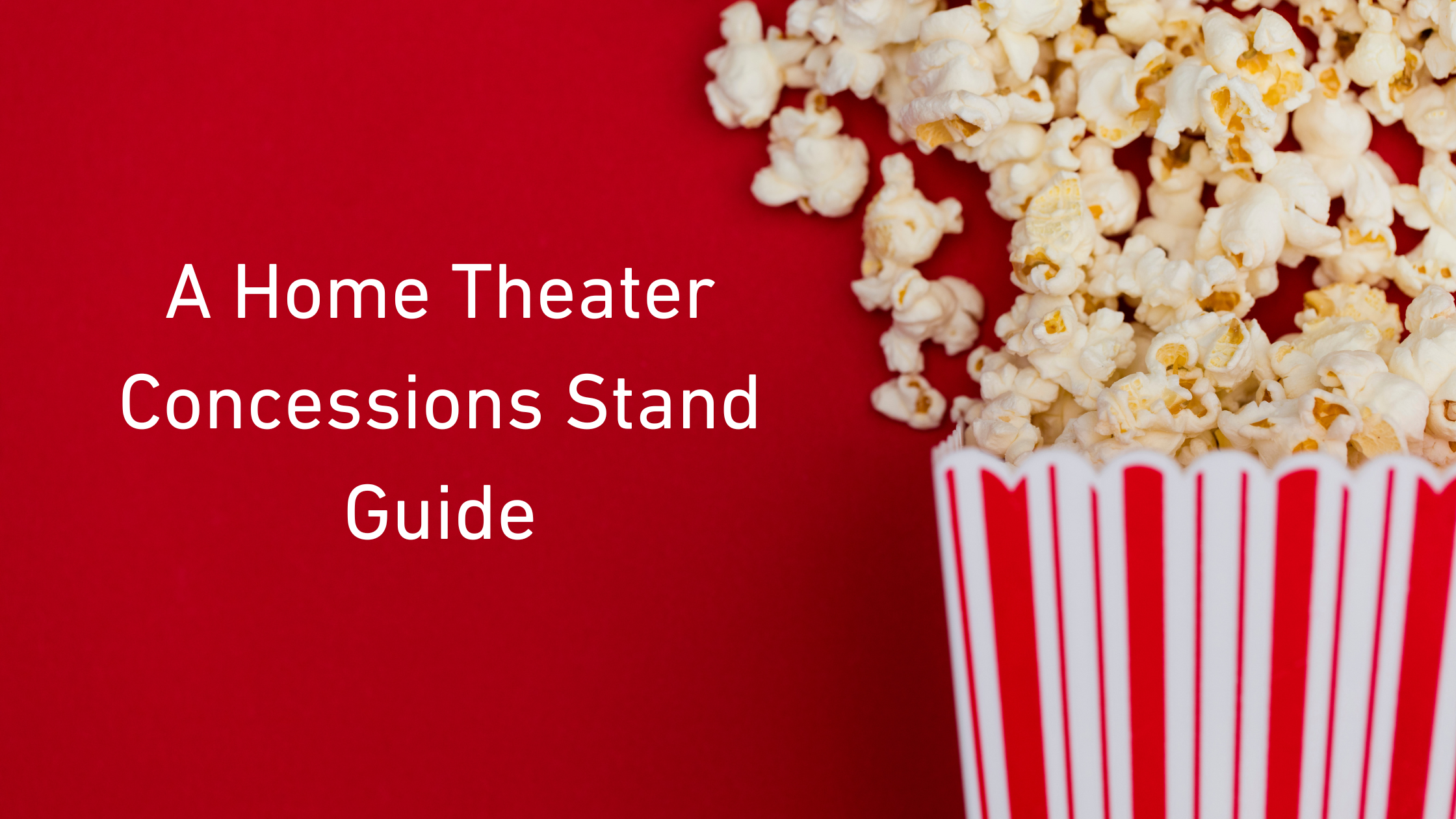 Home movie streaming setup with popcorn and entertainment system